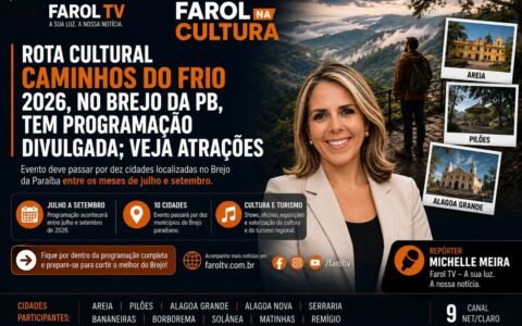 Rota Cultural Caminhos do Frio 2026 tem programação divulgada no Brejo paraibano