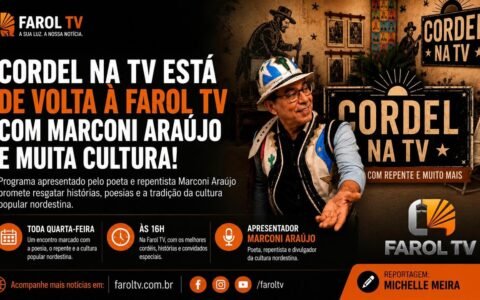 Cordel na TV retorna à Farol TV valorizando a cultura popular nordestina