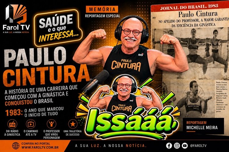 Paulo Cintura: a história de uma carreira que começou com a ginástica e conquistou a televisão brasileira