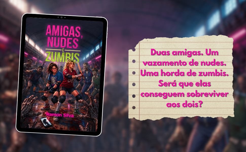 O autor premiado Ramon Silva lança “Amigas, Nudes e Zumbis”, e-book que concorre ao Prêmio Kindle de Literatura unindo terror pop e crítica social