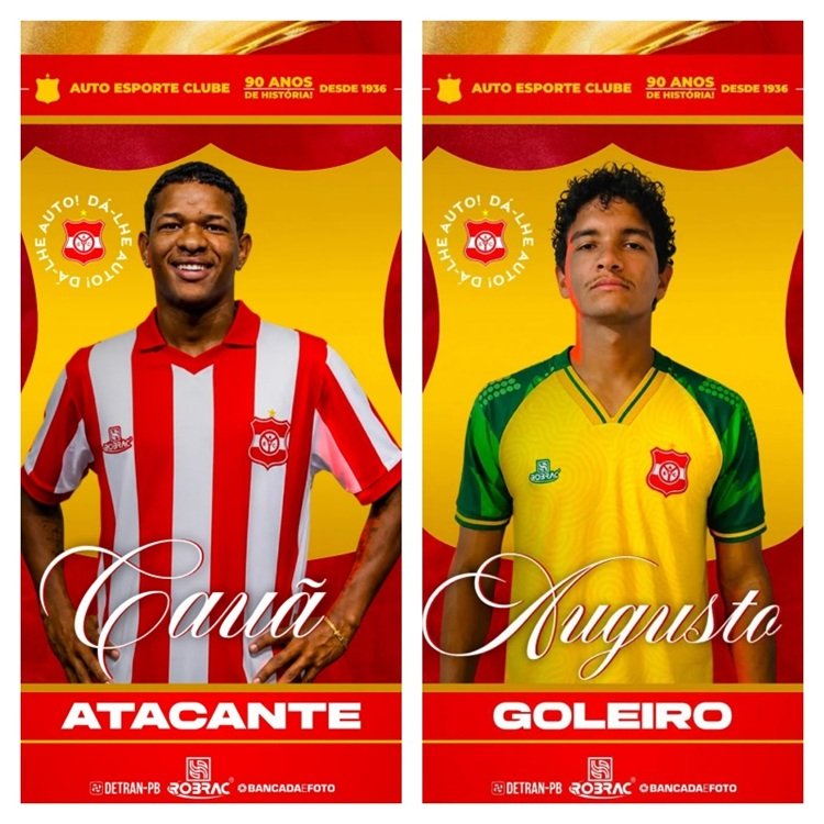 Auto Esporte anuncia mais duas contratações para segunda divisão do PB